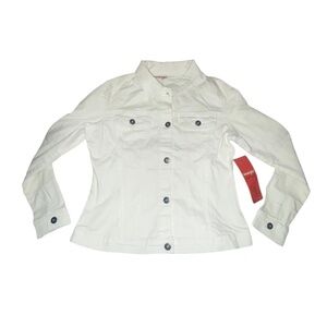 Women’s Wrangler White Denim Jacket Size Large New With Tags